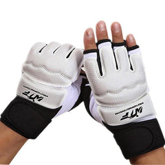 Half-Finger Boxing and Taekwondo Training Gloves for Adults - PU Leather Sparring Sandbag Fitness Gear