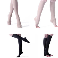 Chaussettes élastiques de mise en forme médicales unisexes Bas de décompression du tube secondaire Bas médicaux pour varices