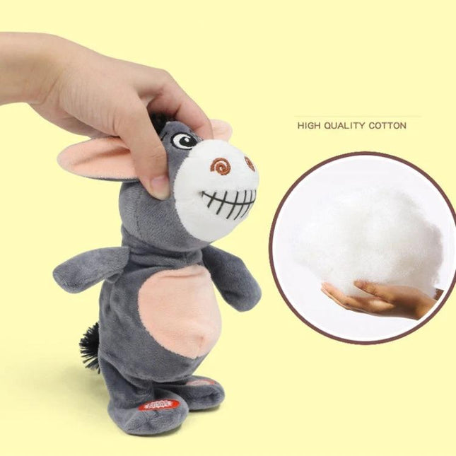 Cute Plush Donkey Toy for Children's Playtime at Home - soft electronic plush with music and cuddly cotton filling