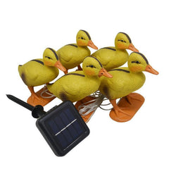 Whimsical Solar-Powered Duck Garden Lantern