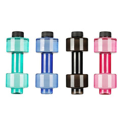 Creative 2-Pack 550ML Dumbbell-Shaped Fitness Water Bottles - BPA-Free Plastic