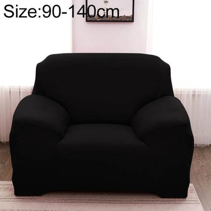 Sofa Cover Set With Pillowcase For Single And Two Seater black fitted protective cover on single armchair