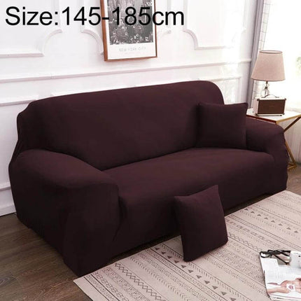 Sofa Cover Set With Pillowcase For Single And Two Seater in dark brown protecting sofa with matching pillowcase