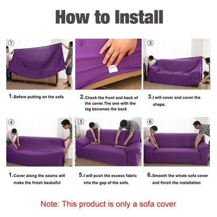 Stretch Polyester Sofa Cover With Pillowcase 190-230cm