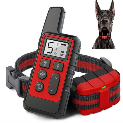 Dog Training Collar for Everyday Walks and Home Obedience - remote with sound vibration pulse and 500m range for walking and home obedience