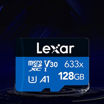 Lexar 128GB TF Card for Mobile Phones and Driving Recorders - microSD V30 633x U3 A1 reliable storage for smartphones and dash cams