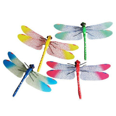 Charming 4-Piece Dragonfly Magnetic Decor Set for Home and Garden