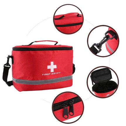 Outdoor First Aid Kit 30x20x20cm Waterproof Nylon Case - red compact waterproof nylon first aid bag with cross, shoulder strap, reflective strip and multiple pockets