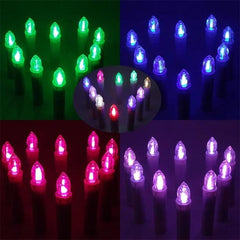 2 cajas de velas LED con clip para decoración de árbol de Navidad, velas con control remoto para el día de San Valentín