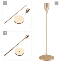 Elegant Single-Head Candle Holder for Wedding and Event Decor