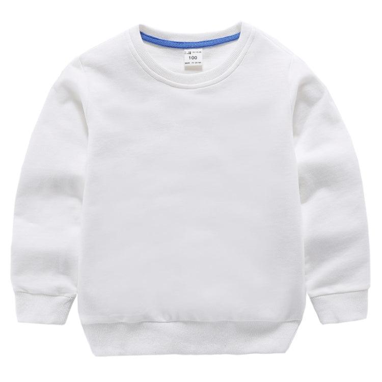 Kids' Cozy Solid Color Pullover Sweatshirt for Autumn