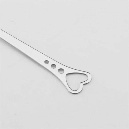 Heart Shaped Stainless Steel Teaspoon Set For Coffee Or Desserts - mirror polish heart-handle teaspoon ideal for coffee, tea and small desserts