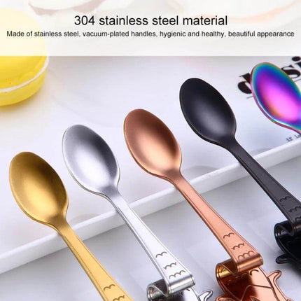 Mermaid Shape Coffee Spoon Stainless Steel For Everyday Use – 12.5cm 304 stainless steel mermaid motif spoon in assorted finishes for coffee, tea, mugs