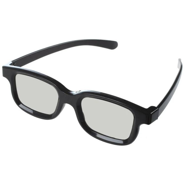 Fasdga Polarized 3D Glasses for Cinema Movie Viewing - black polarized 3D glasses for theater and passive 3D TVs, lightweight frame