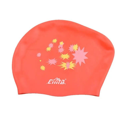 Silicone Waterproof Long Hair Swimming Cap Printed For Women | Syndmart