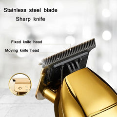 S9 Rechargeable Retro Stainless Steel Hair Clipper