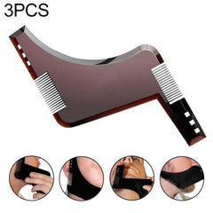 Beard Styling Tool with Double-sided Comb and Molding Template for Perfect Grooming