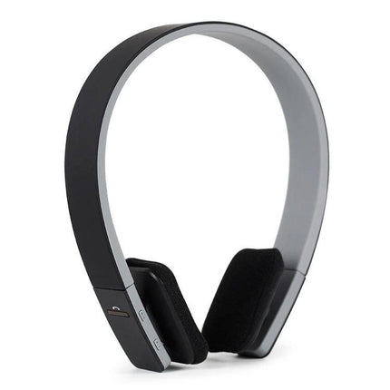 AEC Wireless Earphones With 3.5mm Aux For Commuting sleek black Bluetooth headset with 3.5mm aux and built-in mic
