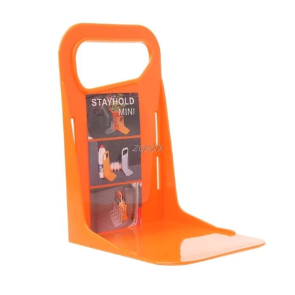 Car Trunk Fixed Partition Bracket Keeps Items From Shifting - orange sticky-base stayhold mini trunk organizer bracket