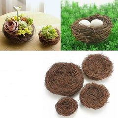 Handmade Rattan Bird Nests - DIY Crafting Props for Home Decor and Photography