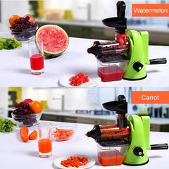 Portable Multifunction Manual Juicer for Home Use - Ideal for Apples, Oranges, and Wheatgrass