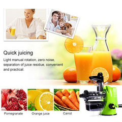 Portable Multifunction Manual Juicer for Home Use - Ideal for Apples, Oranges, and Wheatgrass