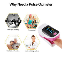 Portable Finger Pulse Oximeter with Heart Rate Monitoring and OLED Display