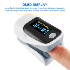 Portable Finger Pulse Oximeter with Heart Rate Monitoring and OLED Display