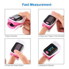 Portable Finger Pulse Oximeter with Heart Rate Monitoring and OLED Display