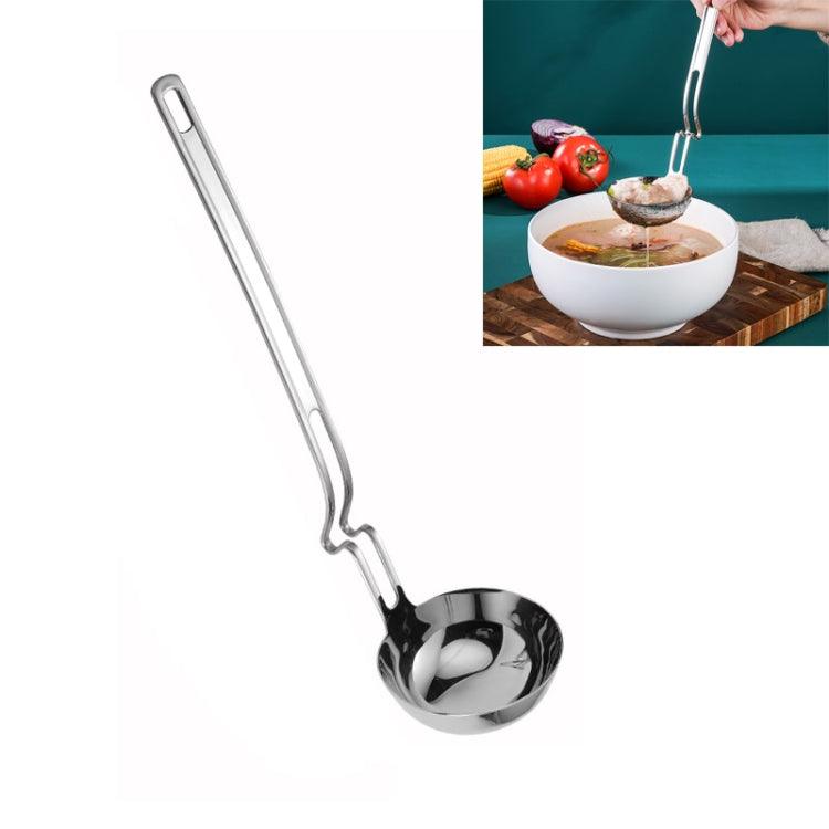 Creative Stainless Steel Hanging Soup Spoon for Hot Pot and Porridge