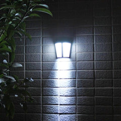 Lámpara de pared LED de 6 LED para exteriores, IP65, resistente al agua, ahorro de energía, con energía solar, luz de seguridad