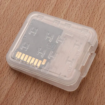 Transparent Mini Storage Box for Memory, SD, and TF Cards