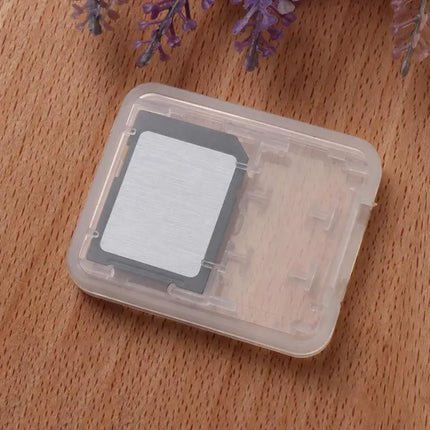 Transparent Mini Storage Box for Memory, SD, and TF Cards