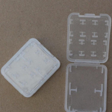 Transparent Mini Storage Box for Memory, SD, and TF Cards clear plastic case for organizing and protecting cards