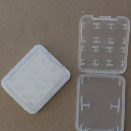 Transparent Mini Storage Box for Memory, SD, and TF Cards