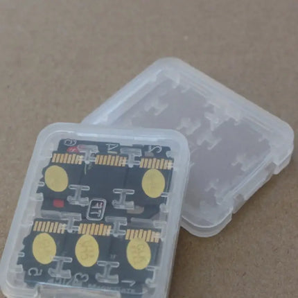 Transparent Mini Storage Box for Memory, SD, and TF Cards