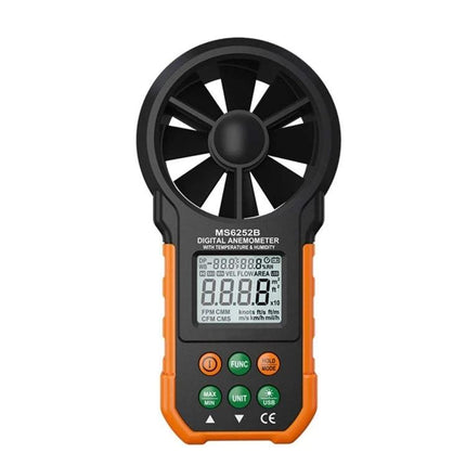 Peakmeter Digital Anemometer for Wind Speed and Air Volume Measurement handheld wind speed and airflow meter with digital display and fan sensor