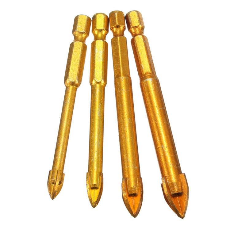 Alloy Cross Hex Shank Drill for Precision Ceramic and Glass Projects