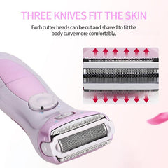 Lady's Electric Hair Epilator for Body, Face, and Bikini Area