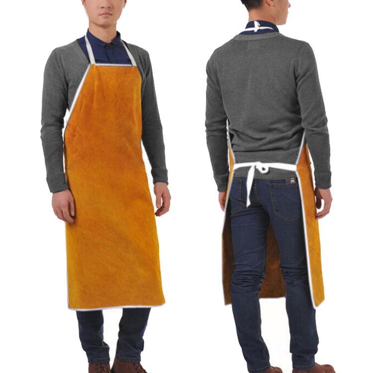 Premium Cowhide Welding Apron - Ultimate Fireproof and Heat Resistant Safety Gear Orange The Whole Paragraph 60×80