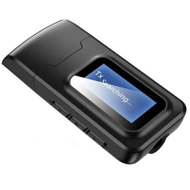 2-in-1 Bluetooth 5.0 USB Audio Transmitter Receiver LCD | Syndmart