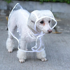 Stylish Clear Raincoat for Dogs - Waterproof Pet Apparel