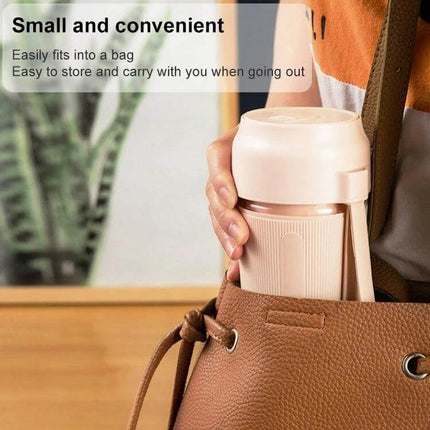 Portable Juicer Mini Electric Blender Pink For Smoothies On The Go - compact 300mL cordless blender for travel, gym and busy mornings