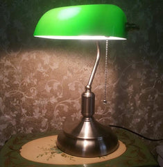 Vintage-Inspired LED Table Lamp for Office, Study, and Bedroom Decor