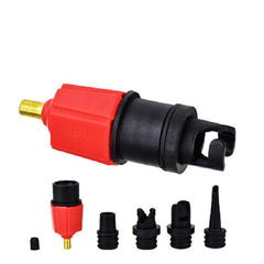 Universal Inflatable Paddle Board Air Valve Adapter with Versatile Nozzles and Car Pump Compatibility