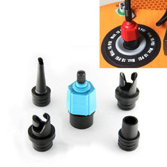 Universal Inflatable Paddle Board Air Valve Adapter with Versatile Nozzles and Car Pump Compatibility