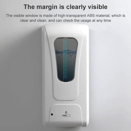 Essential Automatic Soap Dispenser for Daily Home Hygiene wall-mounted white touch-free dispenser with visible liquid window and motion sensor