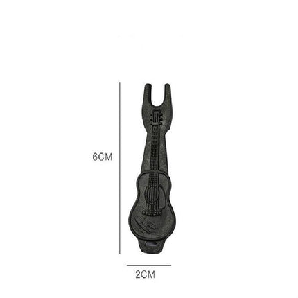 Guitar String Tool for Easy Home Practice Changes - compact 6cm guitar-shaped string removal and installation tool
