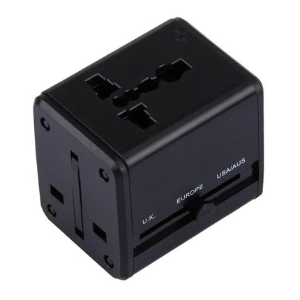 Universal Travel Adapter for Worldwide Use with Dual USB Ports