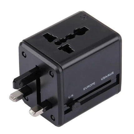 Universal Travel Adapter for Worldwide Use with Dual USB Ports